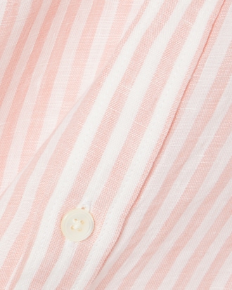 Men's Regular Fit Striped Linen Shirt