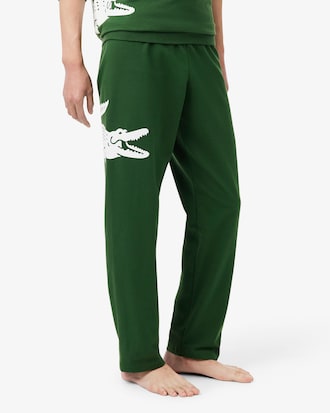 Men's Printed Fleece Loungewear Pants