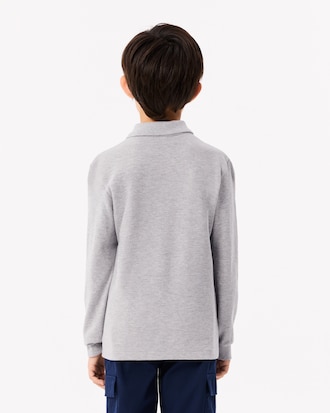 Kids' Long Sleeve Petit Piqué Polo