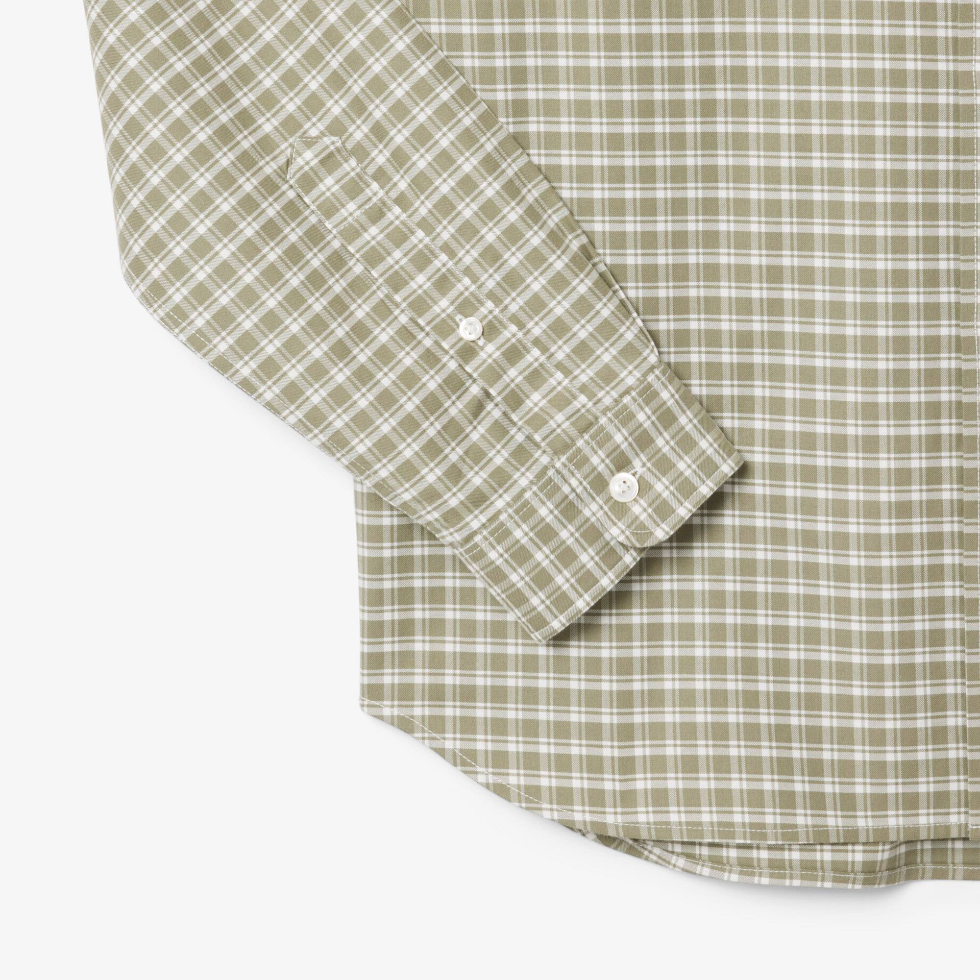 Men's Regular Fit Stretch Plaid Shirt