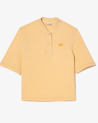 Women’s Tunisian Neck Organic Cotton Piqué T-Shirt