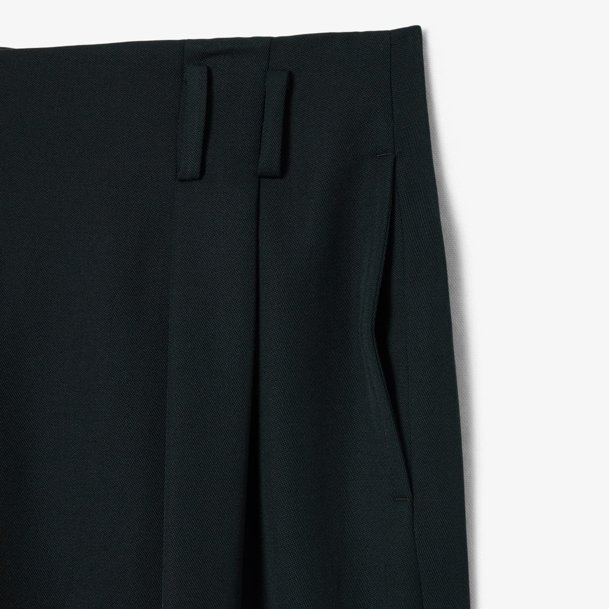 Runway Straight Fit Tailored Wool Pants