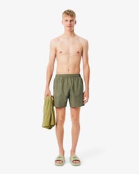 Men's Mid-Length Print Swim Trunks
