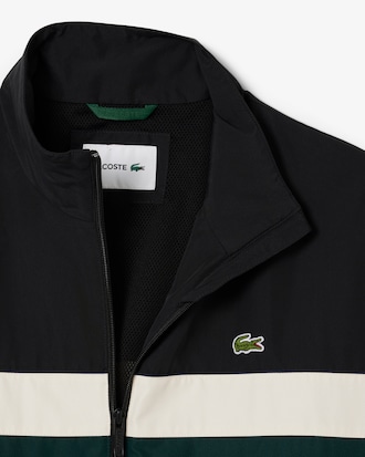 Chaqueta deportiva color block impermeable