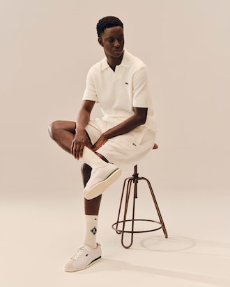 Classic Fit Boucl&eacute; Knit Polo Shirt