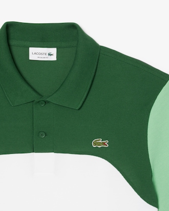 Polo de L.12.12 en Bloques de Color con Corte Regular para Hombre