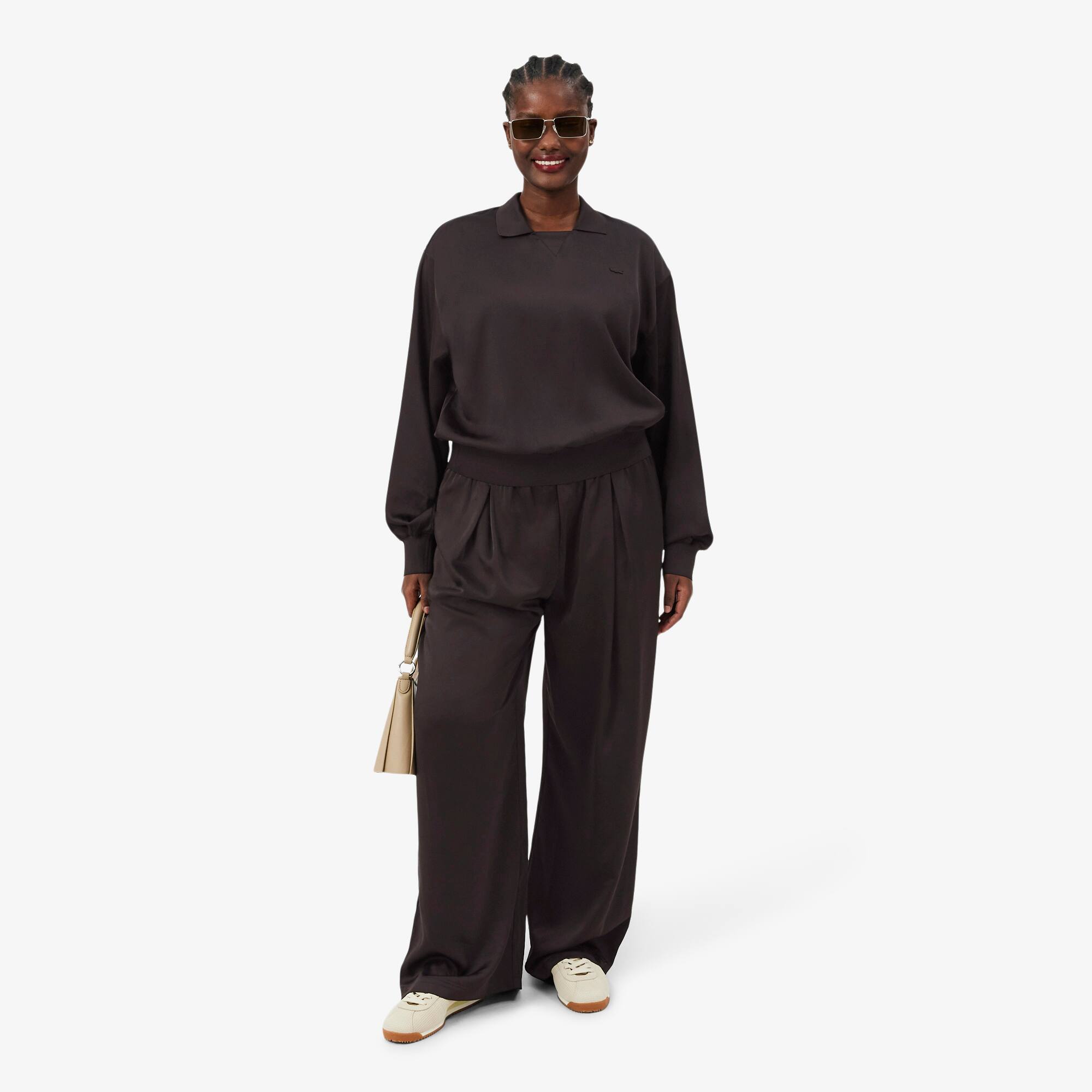 Oversized Elasticated Satin Pants - Pants & Leggings - New In 2026