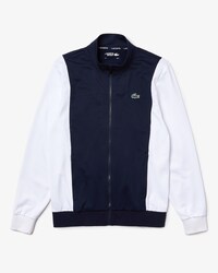 Men&rsquo;s Lacoste SPORT Resistant Bicolor Piqu&eacute; Zip Sweatshirt