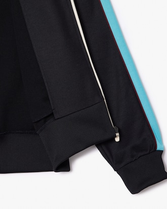 Men's Colorblock Ripstop Piqu&eacute; Zip-Up Sweatshirt