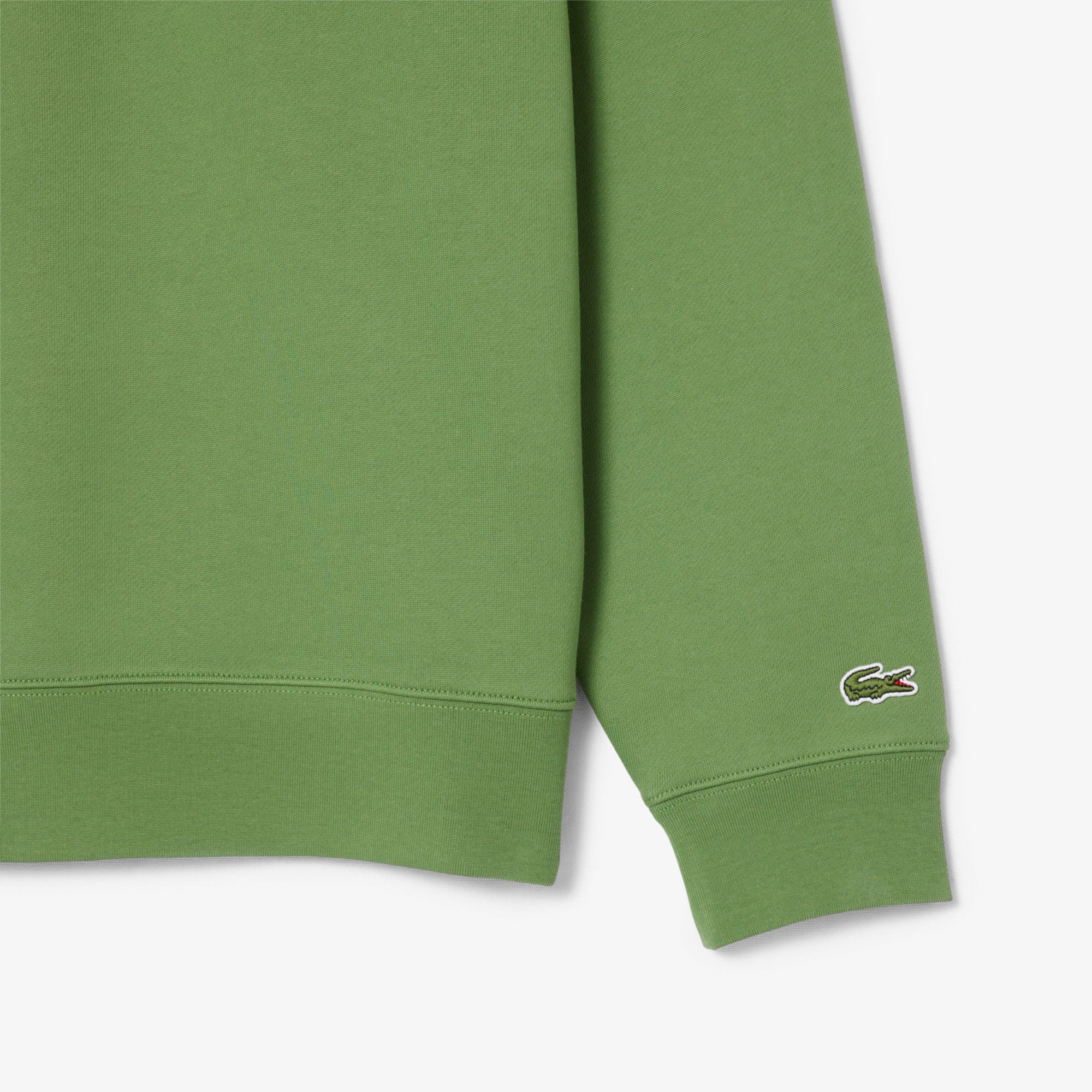 High Neck Embossed Zipped Sweatshirt