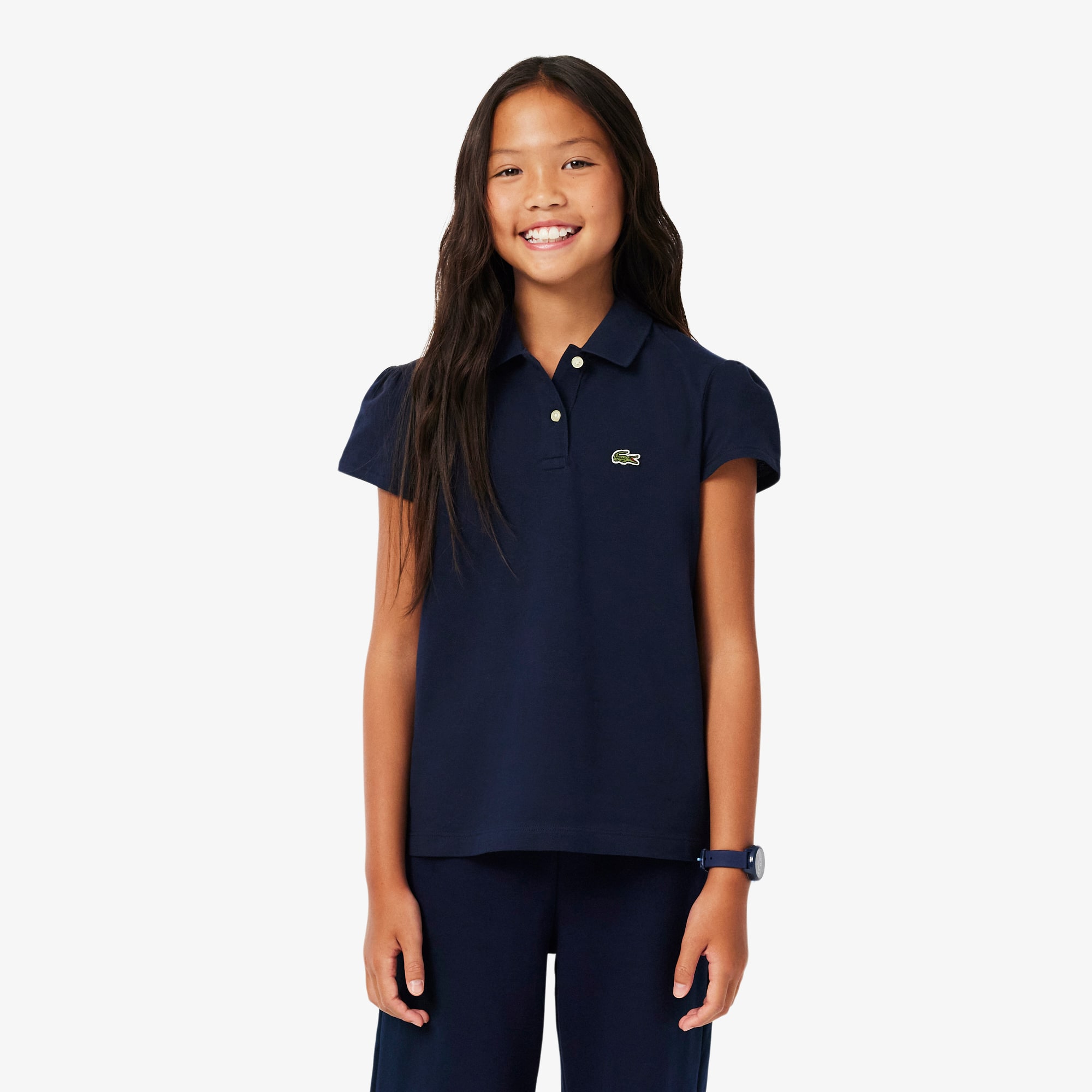 Scallop Collar Mini Piqué Polo Shirt - Kids' Polos - New In 2026