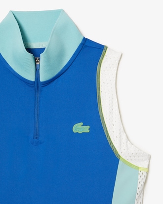 Women&rsquo;s Tennis Sleeveless Zip Neck Ultra-Dry Polo