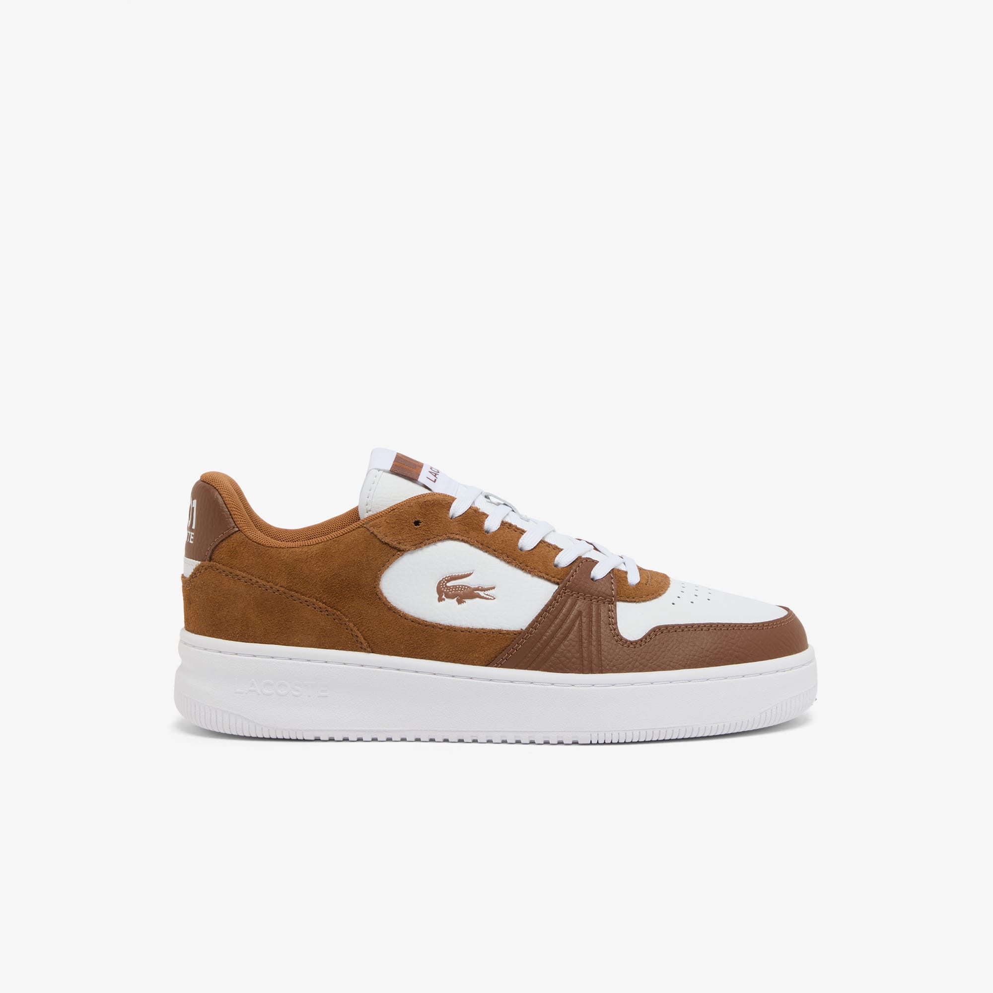 Lacoste Men's L001 Set Leather Sneakers - 8 In Brown