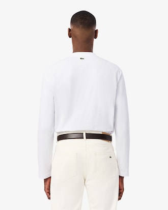 Relaxed Fit Long Sleeved Heavy Cotton T-Shirt