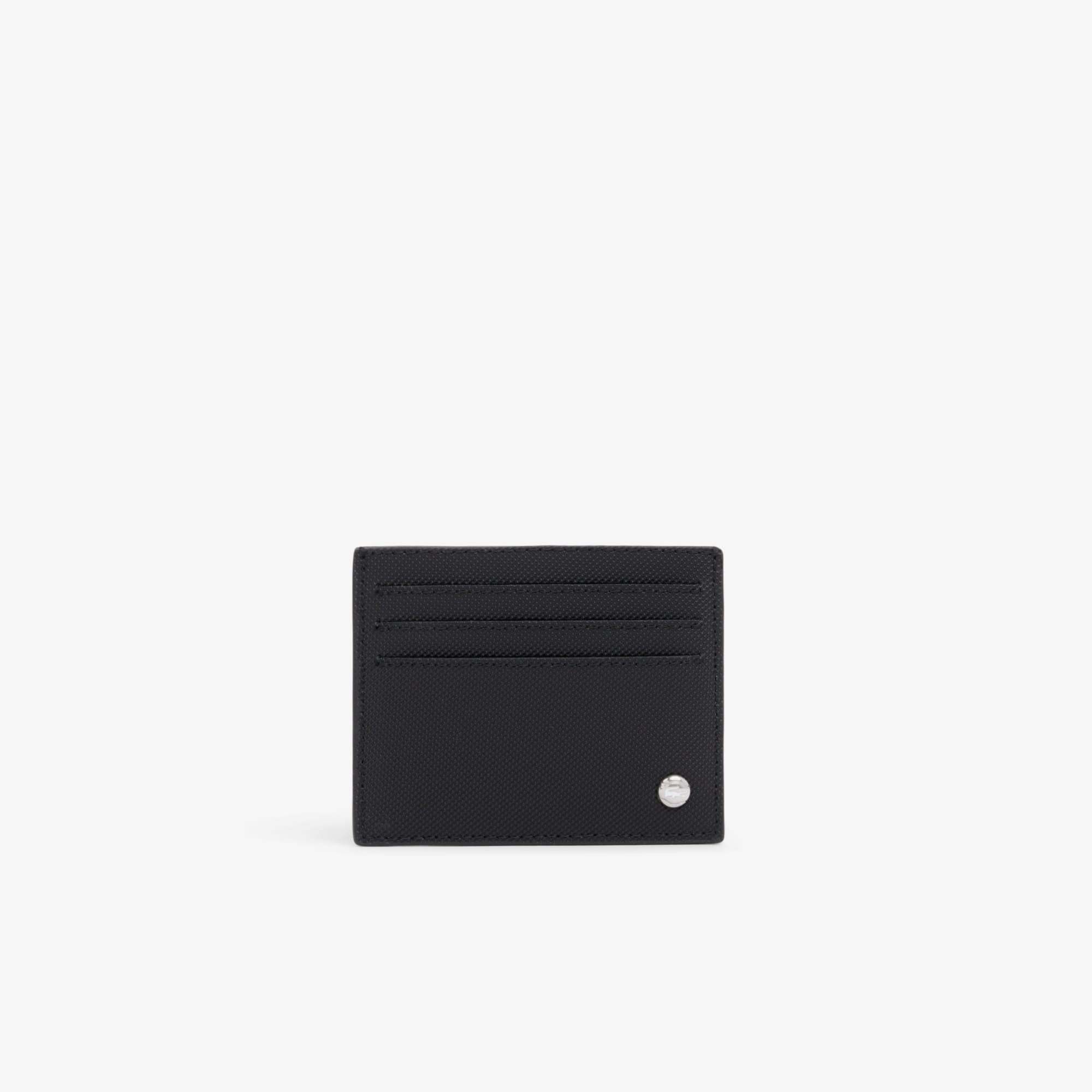 Lacoste Tarjetero Langon de Petit Piqué Negro