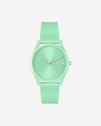 Women's Crocodelle 3 Hands Turquoise Silicone Watch