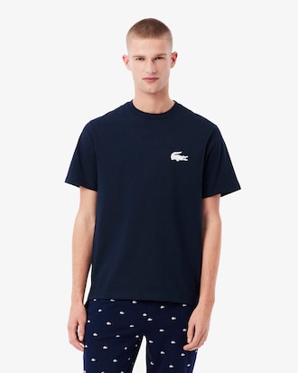 Men's Crocodile Print Cotton Undershirt