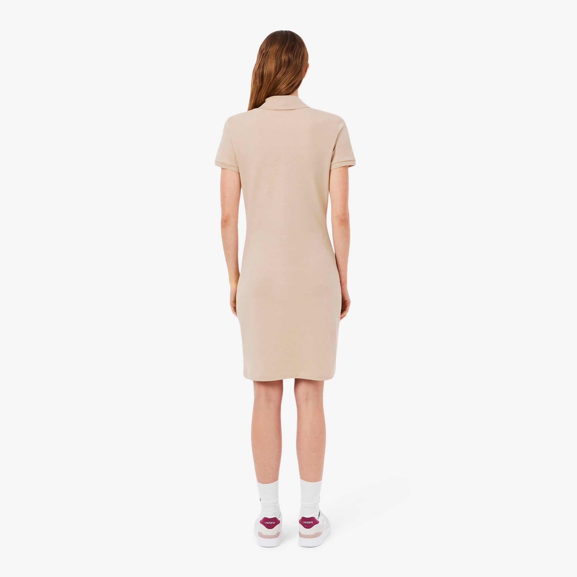 Lacoste Women's Slim Fit Stretch Mini Piqu Polo Dress - 44