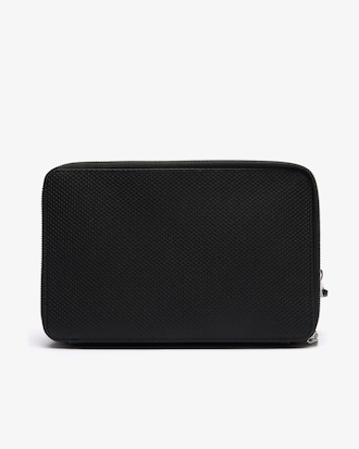 Men's Chantaco Piqu&eacute; Leather Zipped Pouch