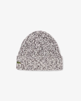 Ribbed Wool Pompom Beanie