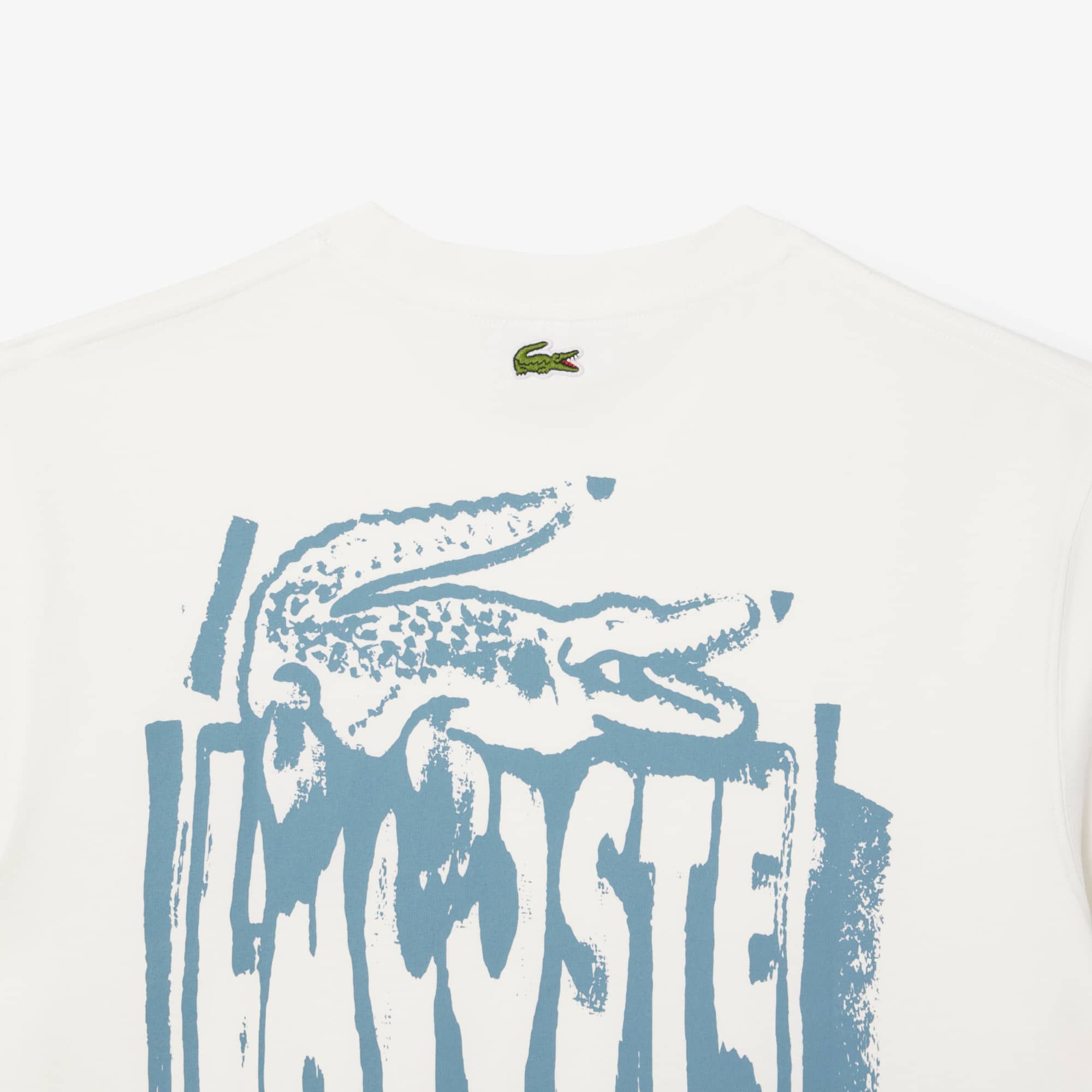 Tシャツ・カットソー Lacoste Two-Tone Polyester T-Shirt Lacoste two-tone logo-print T-shirt | White | FARFETCH