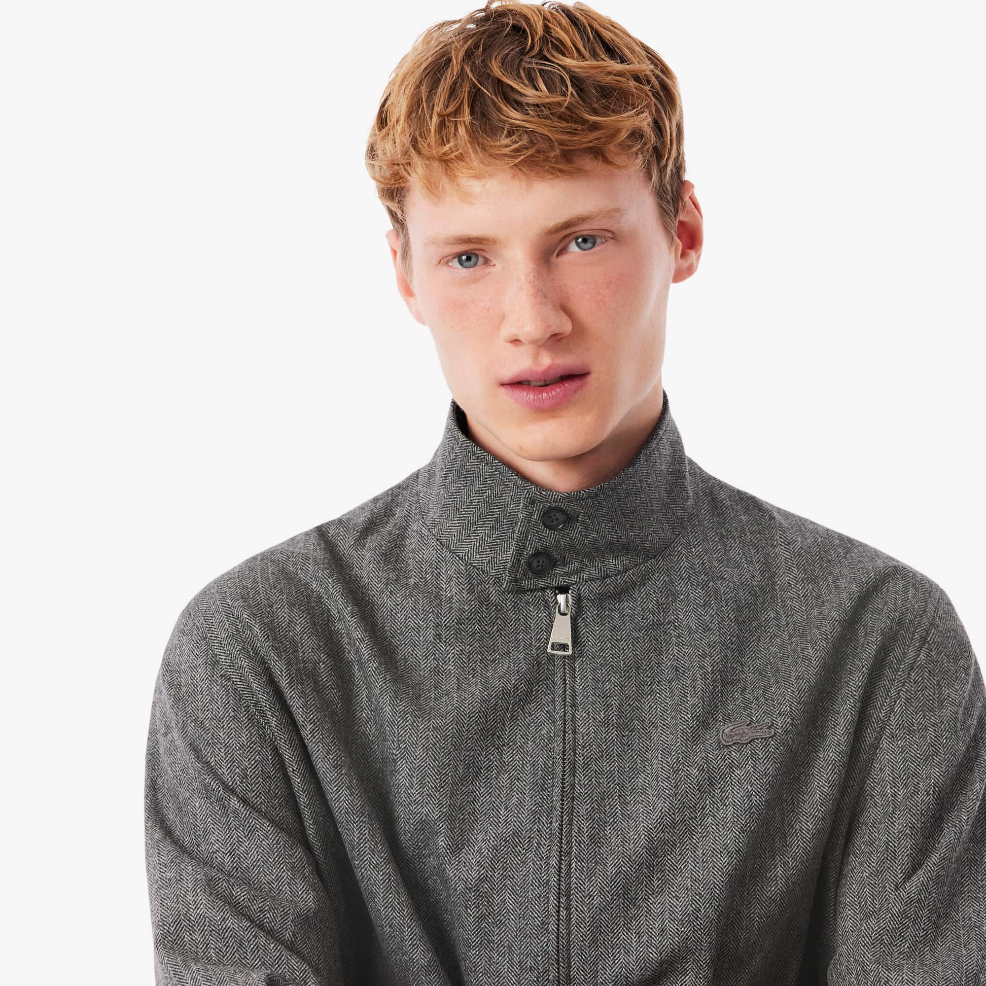 Men's Wool Harrington Jacket - Jackets & Coats - New In 2026 | Lacoste