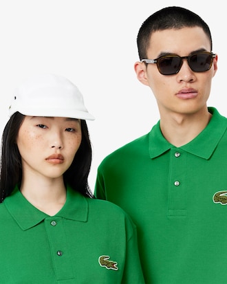 Unisex Loose Fit L.12.12 Piqué Badge Polo