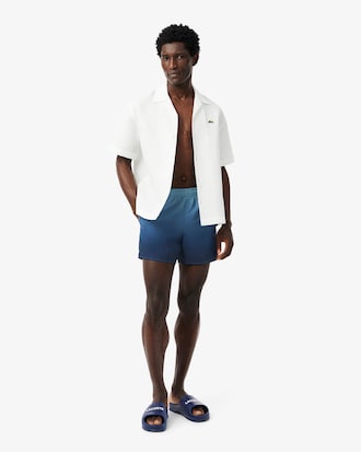 Traje de baño para hombre corto con estampado degradado