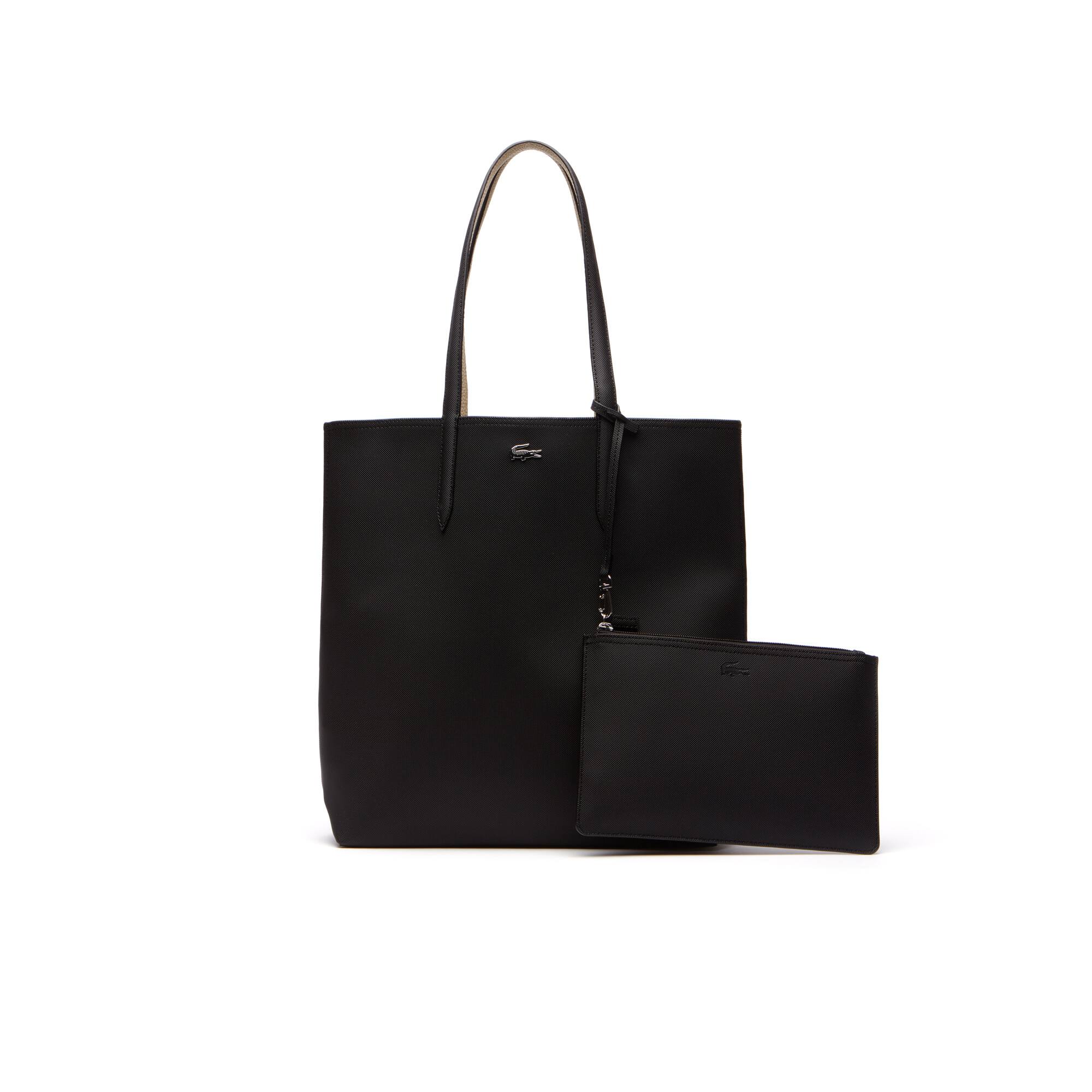 Purses And Handbags Clutches Totes Lacoste Women S Anna Reversible Bicolor Vertical Tote