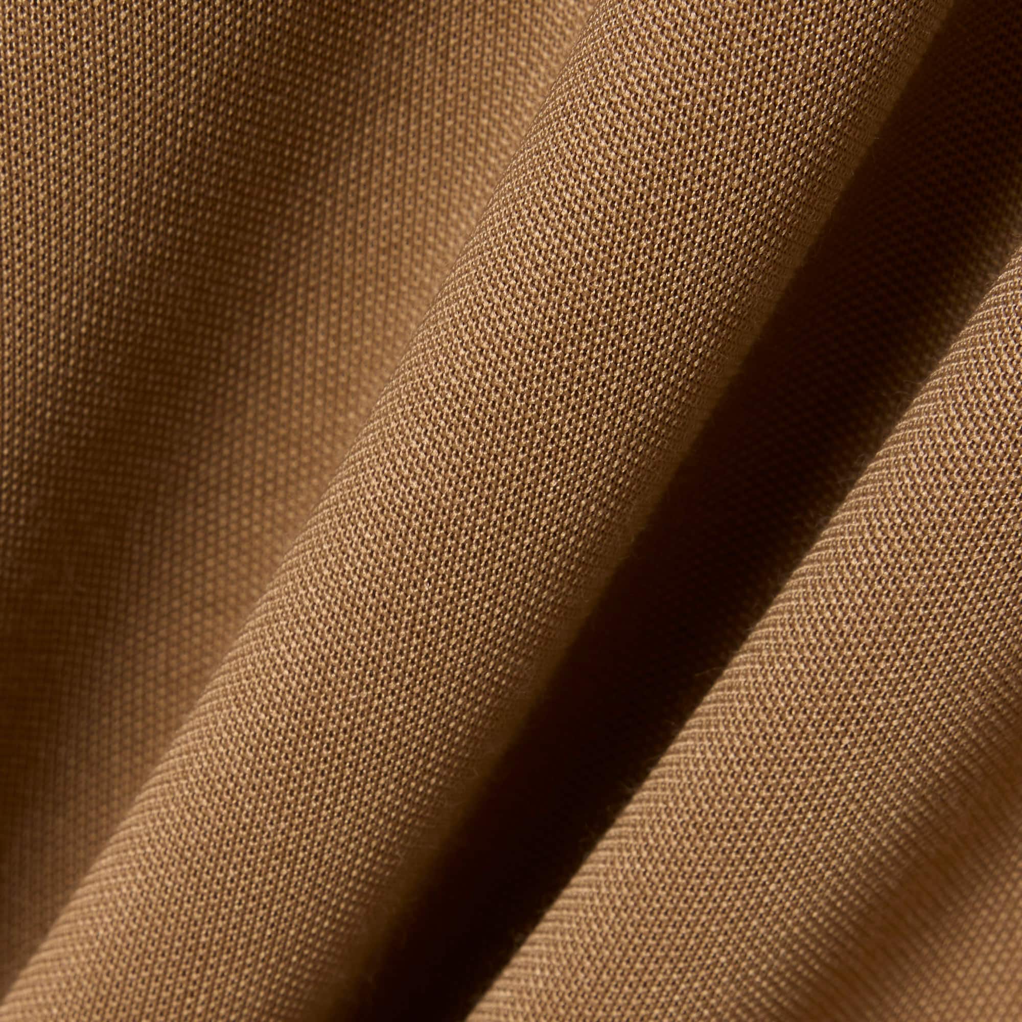 Oversized Polo Collar Piqué Sweatshirt