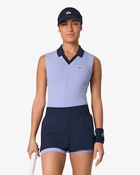 Women's Sleeveless Stretch Knit Tennis Polo