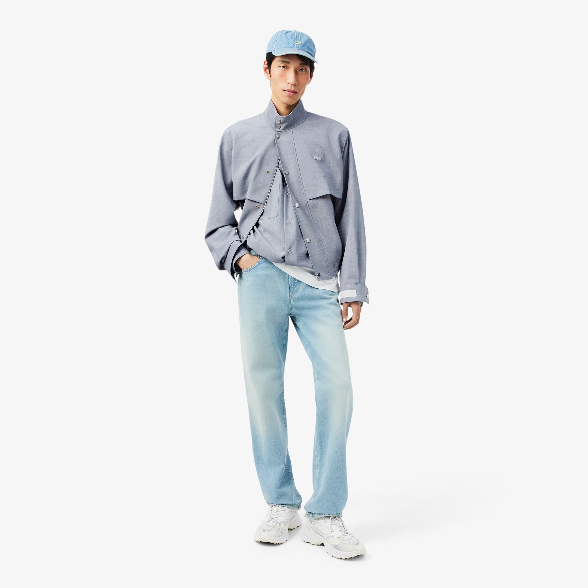Oversized Wool Blend Overshirt - Button Down Shirts - New In 2026