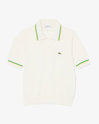 Women's Cropped 3D Seamless Stretch Cotton Polo