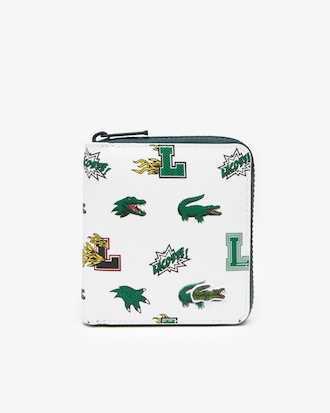 Women's Comic Print Small Zip Wallet