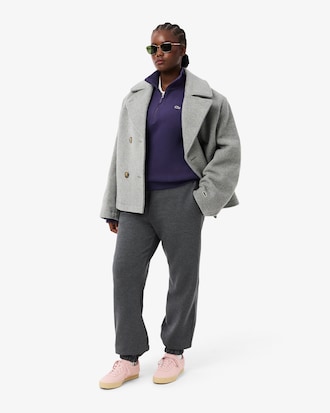 Sweatshirt col montant zipp&eacute; en Piqu&eacute;