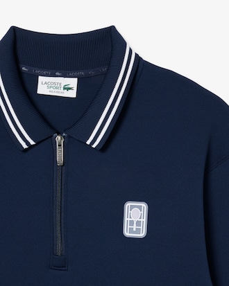 Sudadera de Cuello Tipo Polo con Zipper