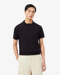 Polo De Algod&oacute;n De Encaje De Corte Regular
