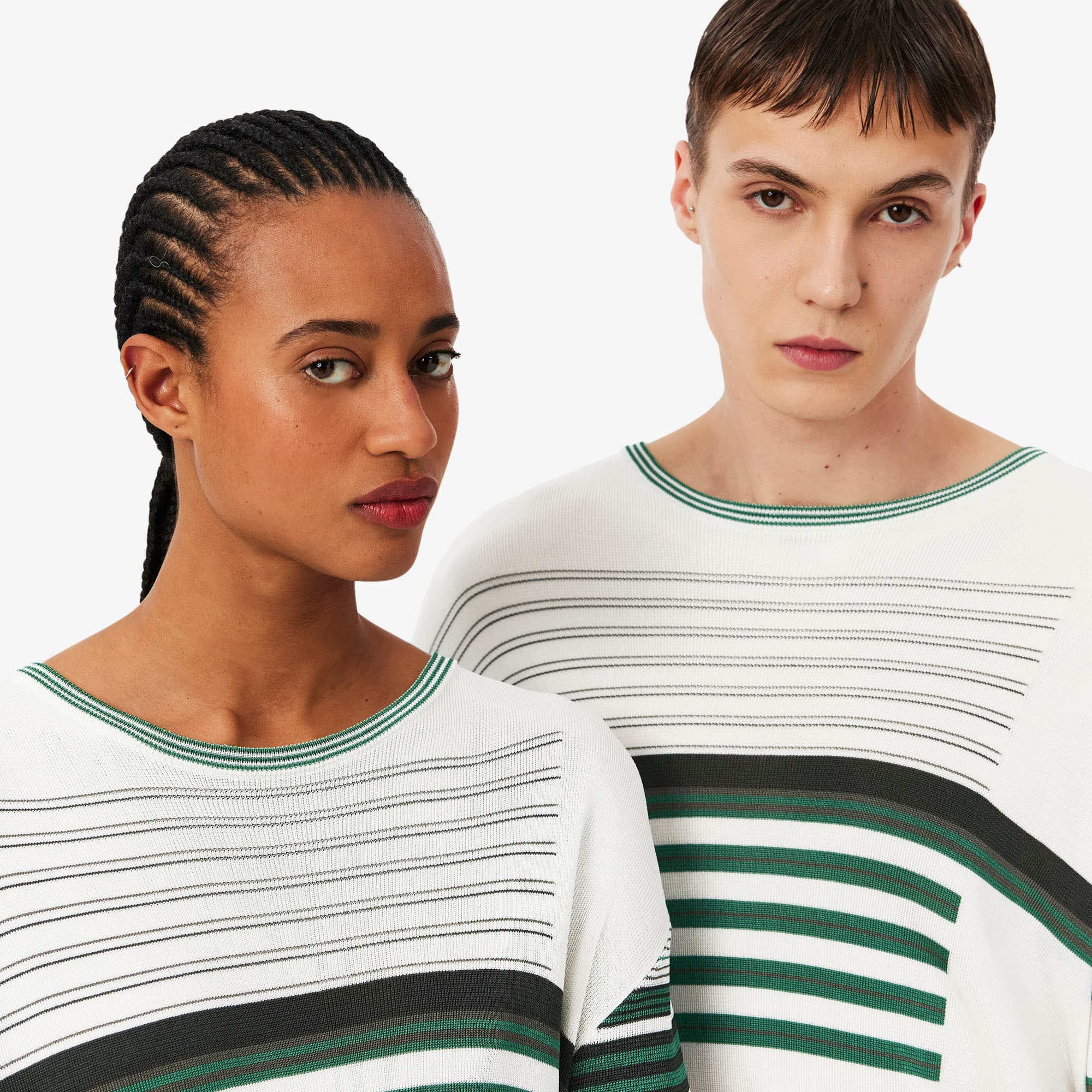 Runway Oversized Striped Satin T-shirt - undefined - New In 2026