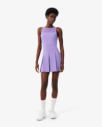 Dual Fabric Pleated Stretch Tennis Dress