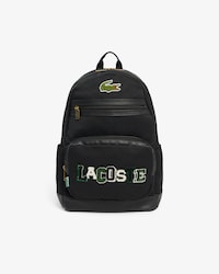 Unisex Textured Patch Backpack