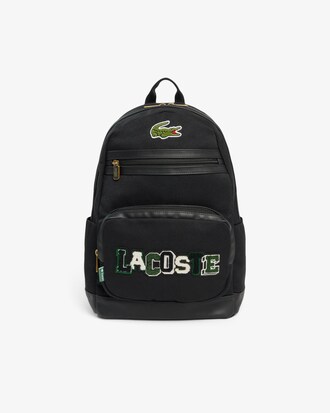 Unisex Textured Patch Backpack