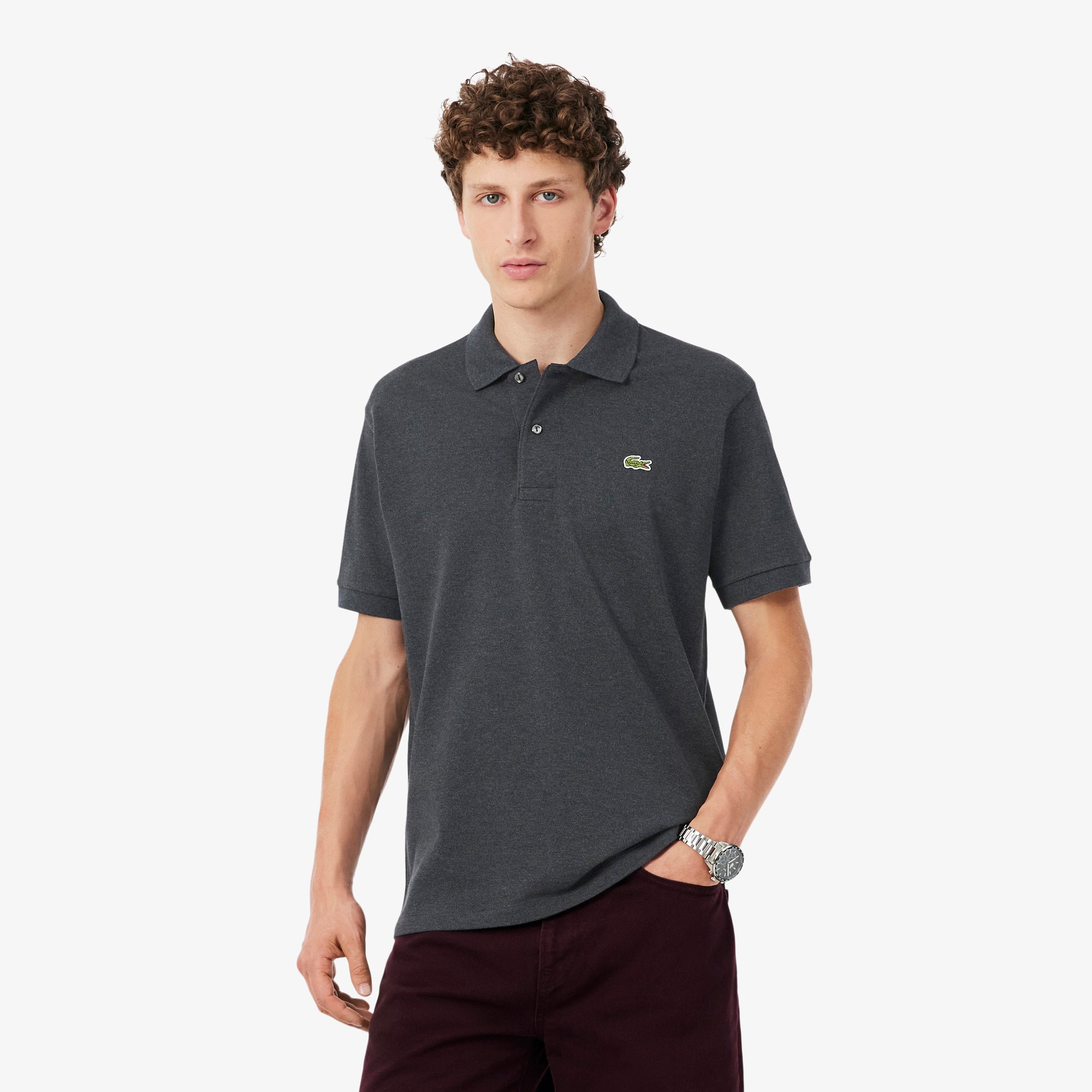 Men's Classic Fit L.12.12 Heathered Polo - Polo Shirts - New In