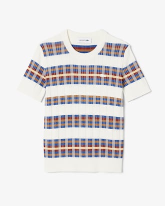 Women's Short Sleeve Rib Knit Sweater