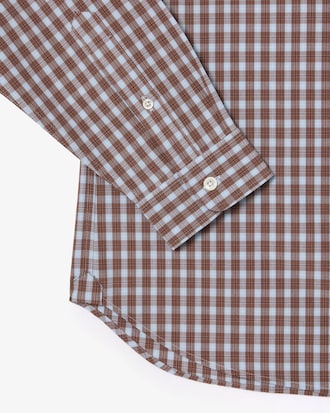 Men's Regular Fit Plaid Poplin Shirt