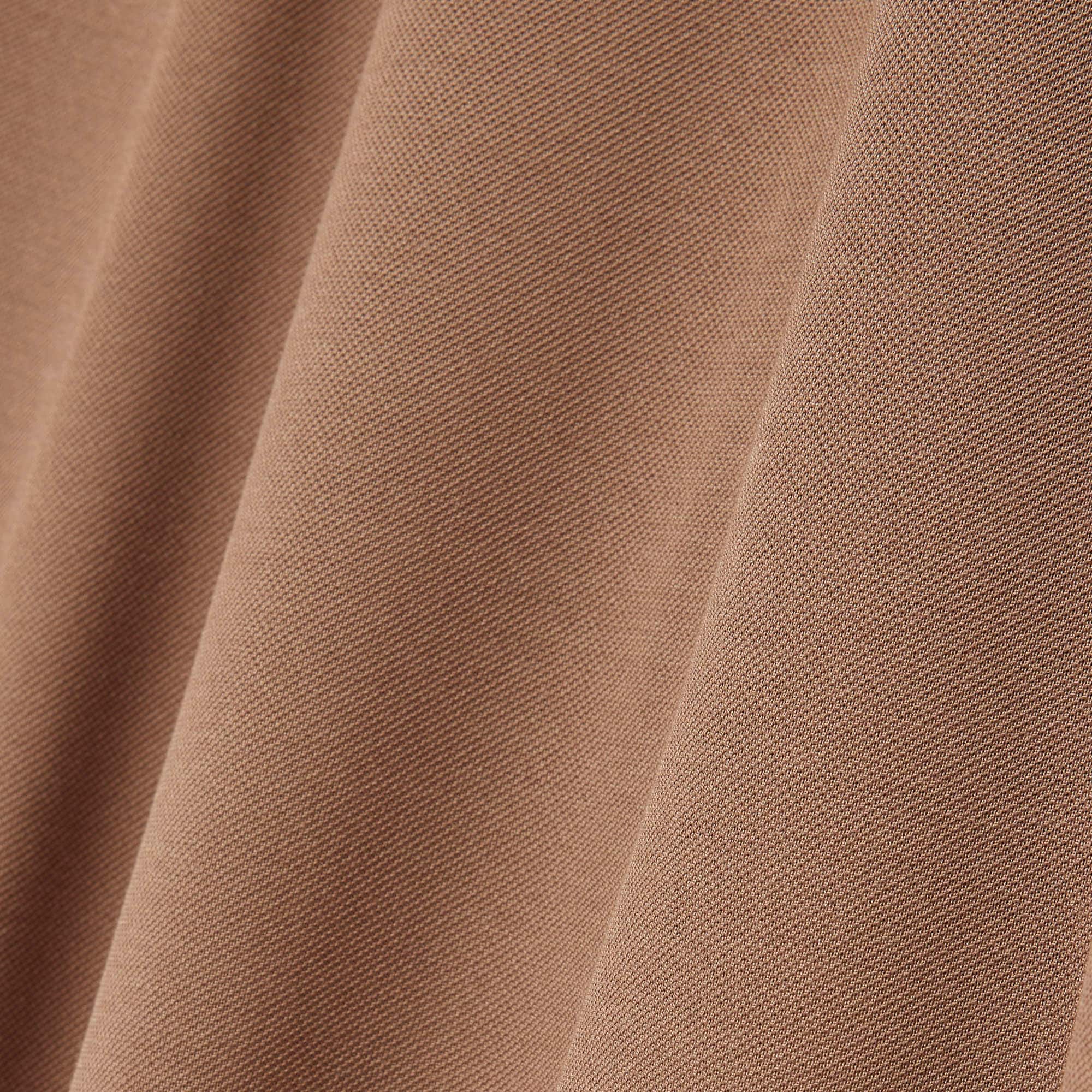 Runway Polo Collar Silk Maxi Dress