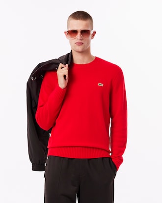 Men's 3D Knit Cashmere Crew Neck Sweater