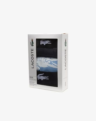 Lot de 3 boxers courts d&eacute;pareill&eacute;s en coton stretch