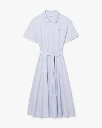Women's Flared Mini-Piqu&eacute; Polo Dress