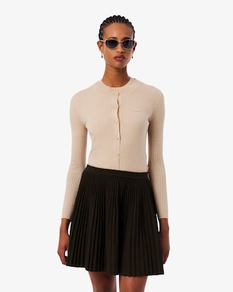 Cardigan c&ocirc;tel&eacute; laine m&eacute;rinos