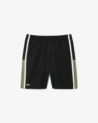 Shorts de tenis ligeros con rayas color block para hombre
